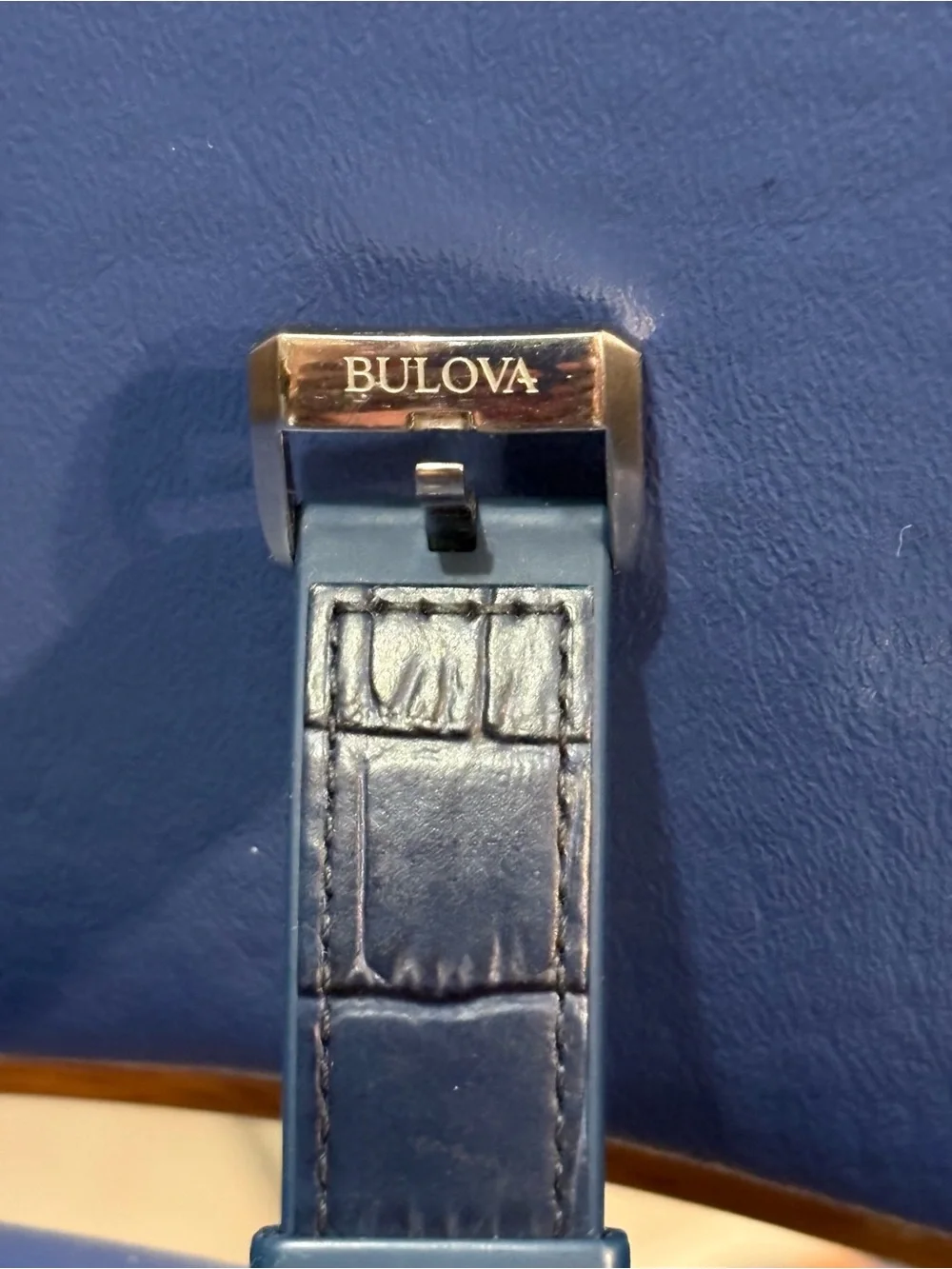 Bulova Men’s Marine Star Automatic Watch with Blue Strap